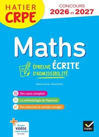 Mathématiques - CRPE 2026-2027 - Epreuve écrite d'admissibilité