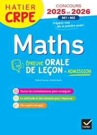 Mathématiques Epreuve orale d'admission CRPE
