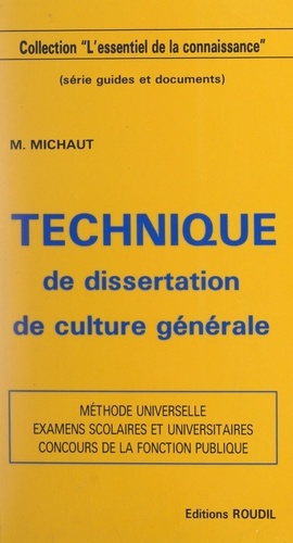 Technique de dissertation de culture générale