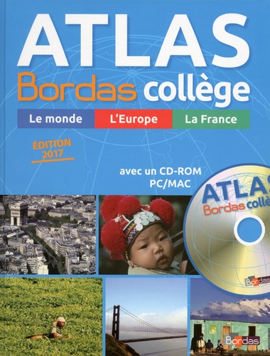 Michel Mouton-Barrère et Eric Monfort - Atlas Bordas collège. 1 Cédérom