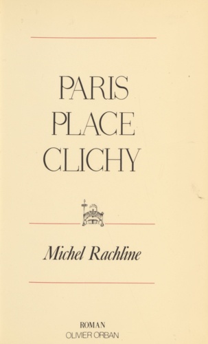 Paris. Place Clichy, roman