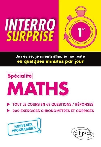Spécialité Maths 1re. Nouveaux programmes  Edition 2019