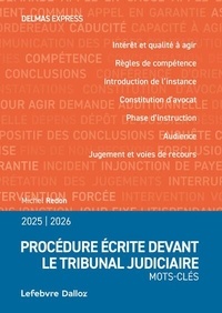 Michel Redon - Procédure écrite devant le tribunal judiciaire 2025/26 - Mots-clés.