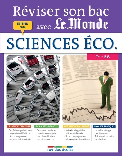 Sciences économiques et sociales Tle ES  Edition 2016