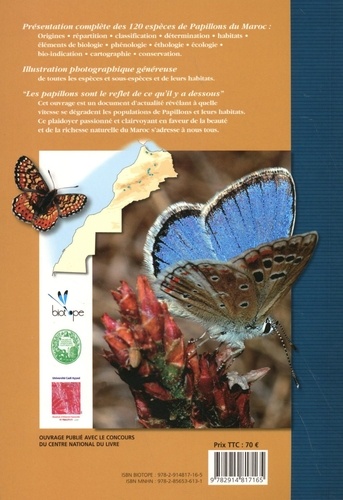 Les papillons de jour du Maroc. Guide d'identification et de bio-indication