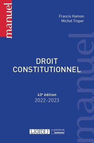 Droit constitutionnel  Edition 2022-2023