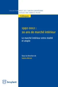 1992-2012 : 20 ans de marché intérieur