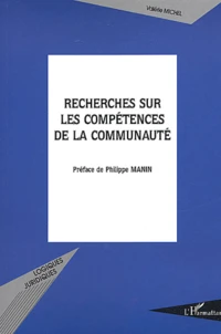 Recherches Sur Les Competences De La Communaute