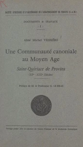 Une communauté canoniale au Moyen Âge (1)
