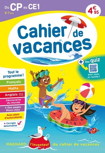 Cahier de vacances du CP au CE1  Edition 2023