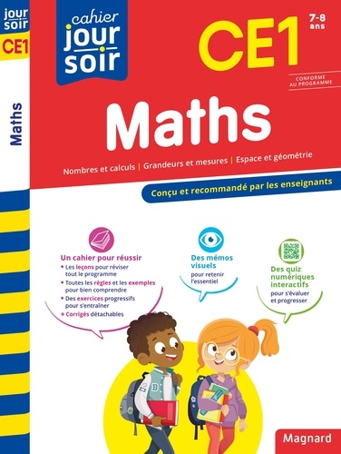 Cahier du jour/Cahier du soir Maths CE1  Edition 2023