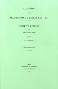 Comptes rendus des séances de l'Académie des Inscriptions et Belles-Lettres