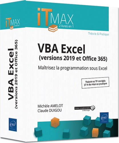 VBA Excel (versions 2019 et office 365). Maîrisez la programmation sous Excel