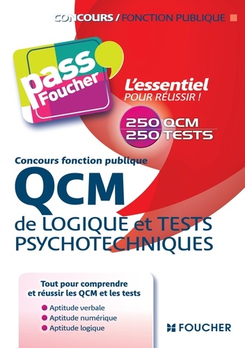 Michèle Eckenschwiller et Valérie Béal - QCM de logique et Tests psychotechniques Concours fonction publique 2e édition.