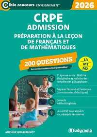 CRPE – Admission – 200 questions de préparation à la leçon de français et de mathématiques