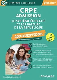 CRPE – Admission – Le système éducatif et les valeurs de la République – 200 questions