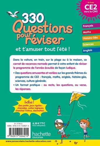 Cahier de vacances Questions pour réviser. Du CE2 au CM1  Edition 2024