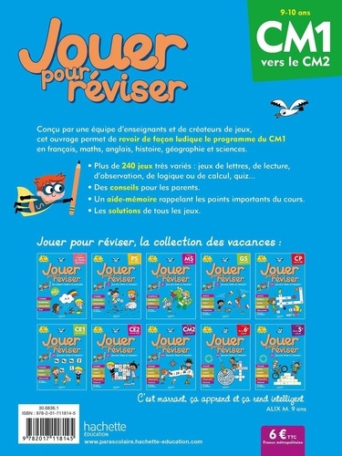 Jouer pour réviser CM1 vers le CM2. Avec un crayon  Edition 2020