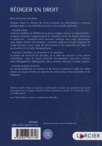 Rédiger en droit. Guide de l'étudiant, du chercheur et du praticien