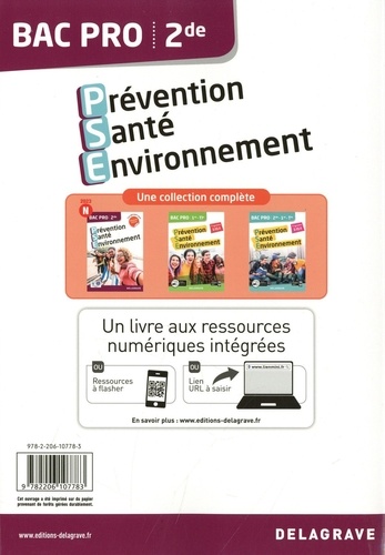 Prévention Santé Environnement Bac Pro 2de  Edition 2023