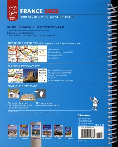 Atlas routier et touristique France. 1/250 000  Edition 2022