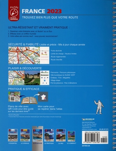 Atlas routier et touristique France - Plastifié.... de Michelin - Grand ...