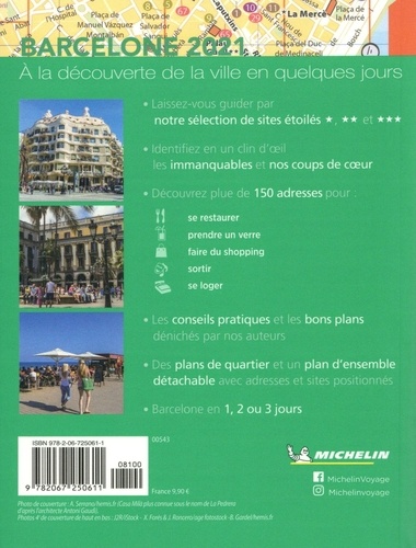 Barcelone  Edition 2021 -  avec 1 Plan détachable