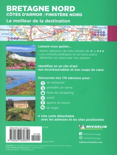 Bretagne Nord. Côtes d'Armor, Finistère Nord  Edition 2023 -  avec 1 Plan détachable