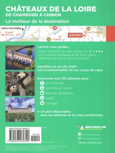 Châteaux de la Loire. De Chambord à Chinon  Edition 2023 -  avec 1 Plan détachable