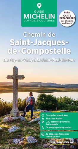  Michelin - Chemin de Saint-Jacques-de-Compostelle - Du Puy-en-Velay à Saint-Jean-Pied-de-Port. 1 Plan détachable