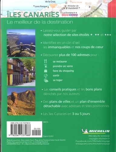 Iles Canaries  Edition 2019 -  avec 1 Plan détachable