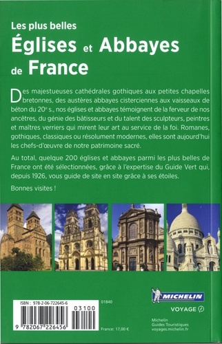 Les plus belles églises et abbayes de France  Edition 2018