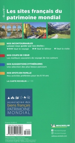 Les sites français du patrimoine mondial de l'Unesco  avec 1 Plan détachable