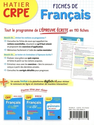 Fiches de Français  Edition 2024-2025