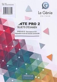 Livres gratuits à télécharger ipad Vente Pro 2 Sujets d'examen  - Epreuve E2 - Sous-épreuve E22 : préparation et suivi de l'activité commerciale