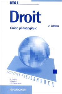 Michelle Fontaine et Robert Cavalerie - Droit BTS - Guide pédagogique.