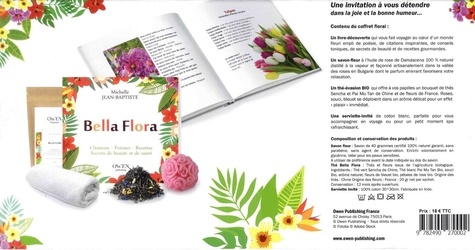 Bella Flora Box. Avec  1 livre, 1 savon, du thé et 1 petite serviette