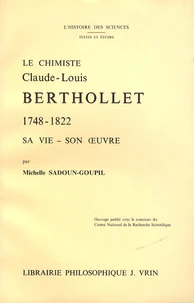 Le chimiste Claude-Louis Berthollet (1748-1822)