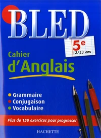 Cahier d'anglais 5e
