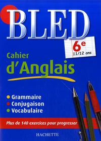 Cahier d'anglais 6e
