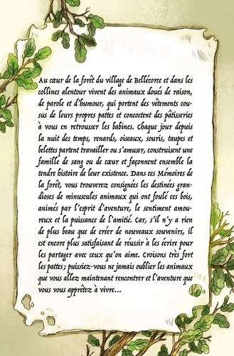 Mémoires de la forêt Tome 1 Les souvenirs de Ferdinand Taupe