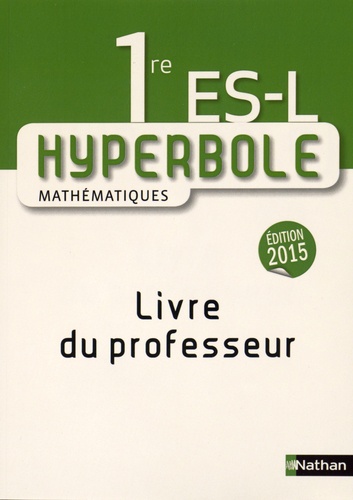Mickaël Védrine - Mathématiques 1re ES-L - Livre du professeur.