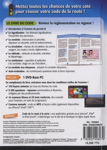 Réussissez votre code de la route. Permis B  Edition 2020 -  avec 1 DVD