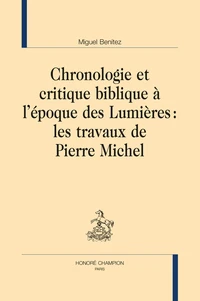 Chronologie et critique biblique à l'époque des Lumières