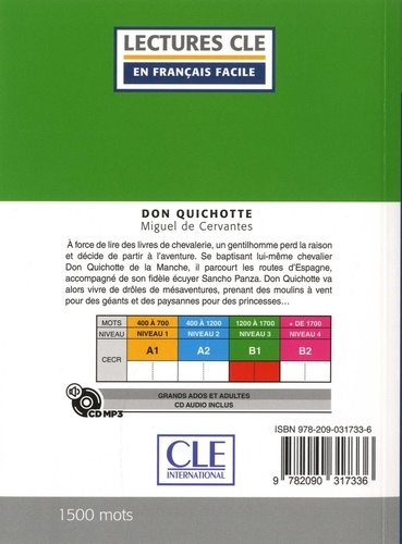 Don Quichotte. Niveau B1  avec 1 CD audio MP3