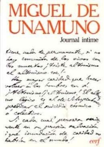Miguel de Unamuno - Journal intime.