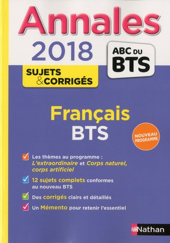 Miguel Degoulet et Claire Sani - Annales Français BTS - Sujets & corrigés.