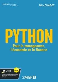 Miia Chabot - Python - Pour le management, l'économie et la finance.