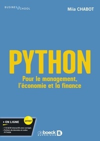 Miia Chabot - Python - Pour le management, l'économie et la finance.