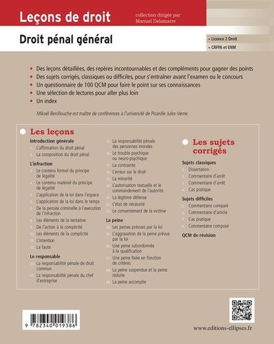 Leçons de droit pénal général 3e édition